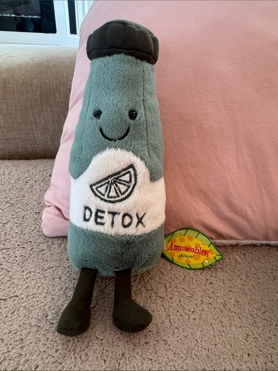 Jellycat Other - RARE Jellycat Detox Bottle Plush - Sage Green & White with Dark Cap
